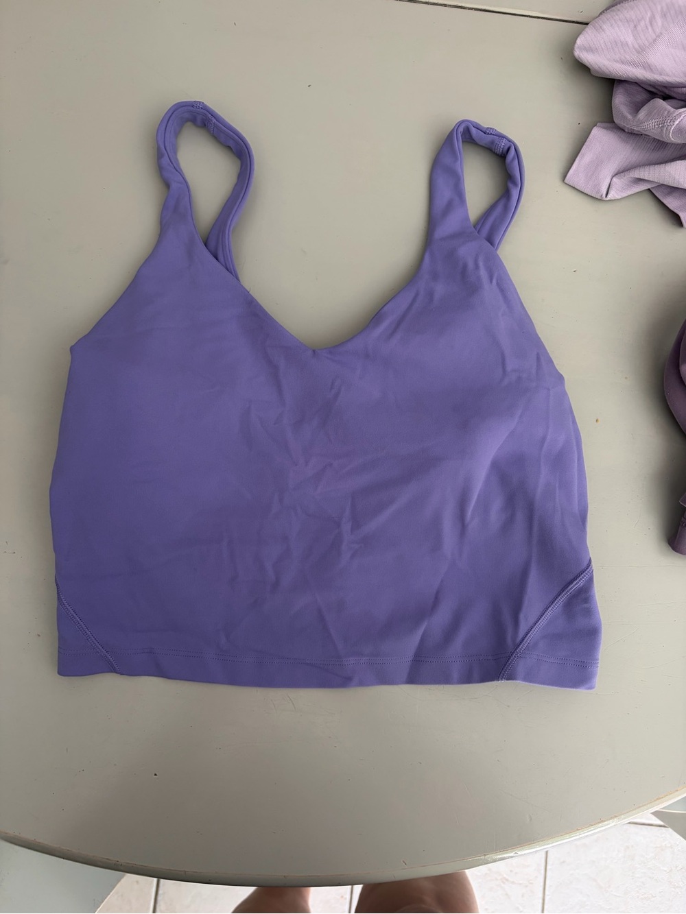 lululemon athletica Align Lilac Crop Top